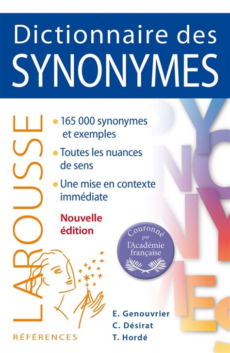 synonymes dictionnaire